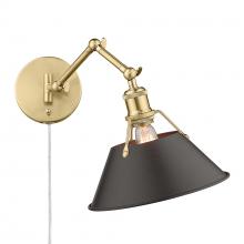  3306-A1W BCB-RBZ - Orwell BCB 1 Light Articulating Wall Sconce in Brushed Champagne Bronze with Rubbed Bronze shade